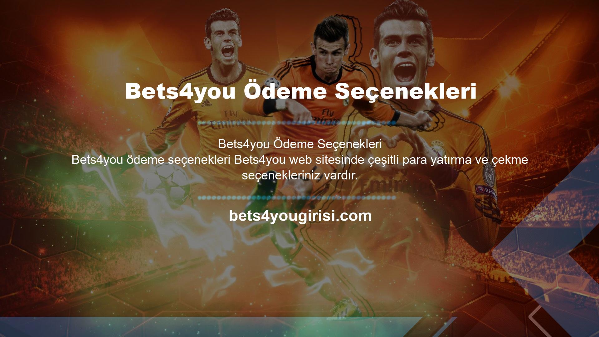 Türkiye'de online pazarda seçenekler sunan Bets4you, para yatırma ve çekme konusunda üyelerine sunduğu alternatiflerle tanınan bir firma haline gelmiştir